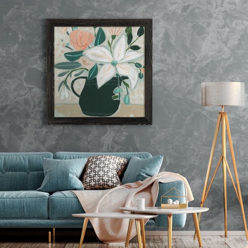 Dandelion Whisper II-impression de cadre photo, H 27,5 po x l 27,5 po x P 1,5 po, Toile avec cadre noir