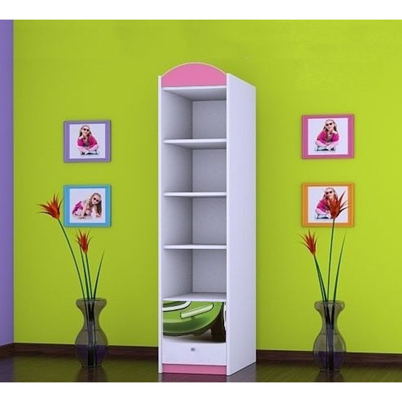 Kangley 1 Door Wardrobe, Pink