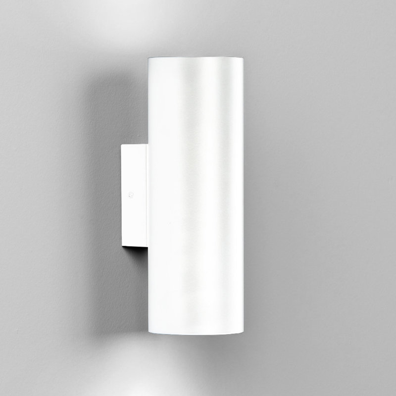 Kronn 2-Light Dimmable Flush Mounted Sconce, White