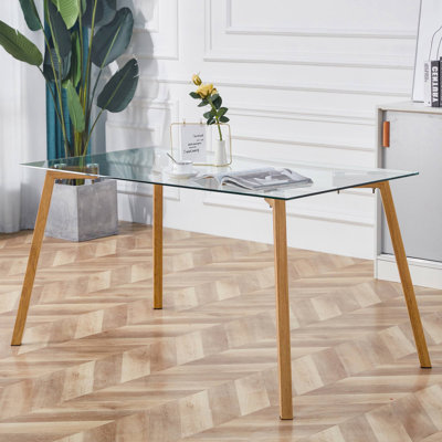 L-Shaped Metal Base Credenza Desk