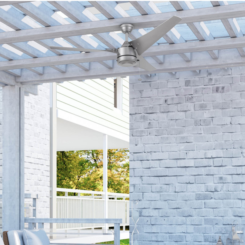 Talib 56'' Indoor/Outdoor Ceiling Fan, Pewter