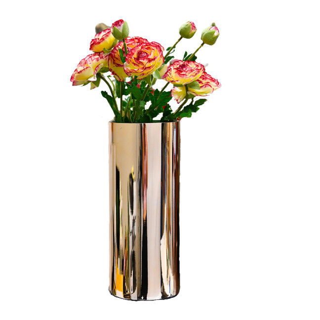 Gonta Glass Table Vase, Gold, Small