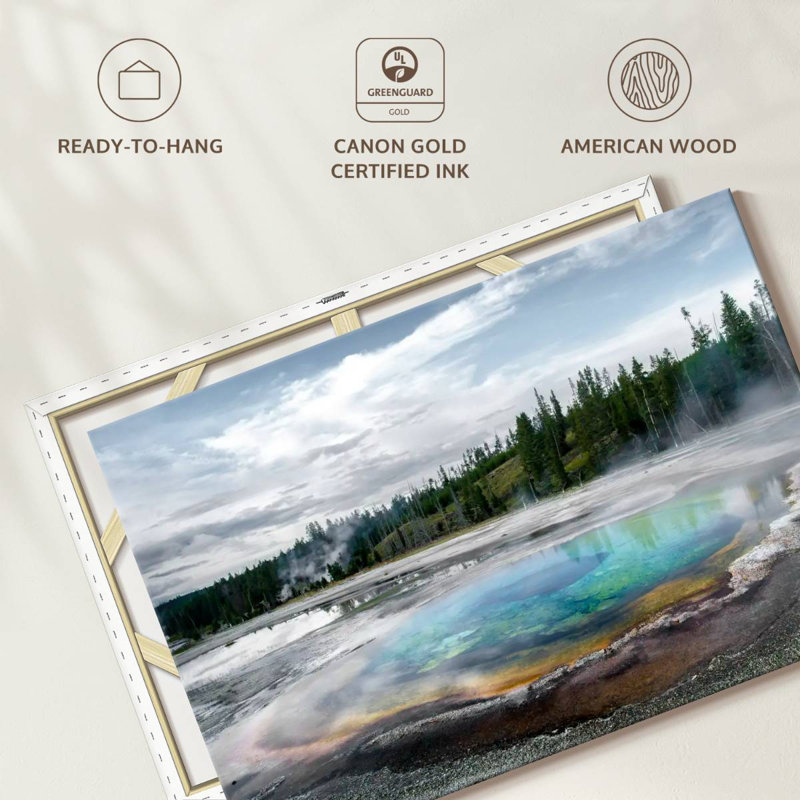 Alvord Thermal Basin In Yellowstone, 8" H x 12" W