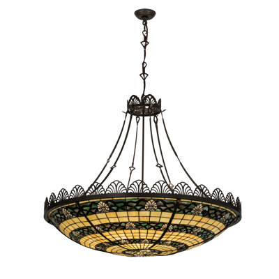 Shell And Ribbon 8 - Light Bronze Single Pendant
