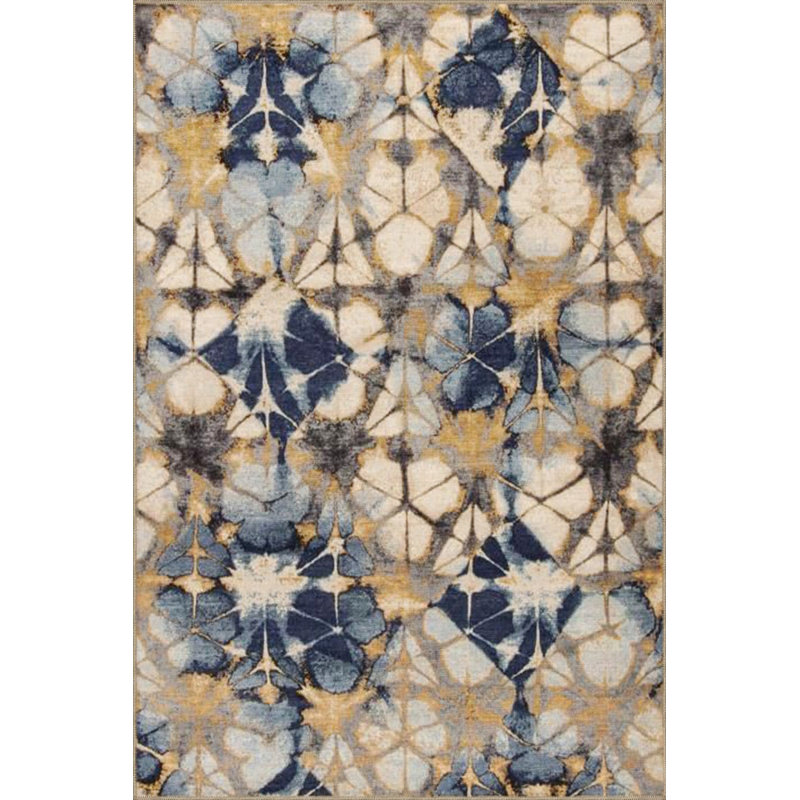 Tapis lavable moderne à motif floral coloré, Sous-tapis rectangulaire 3 pi 11 po x 5 pi 11 po i