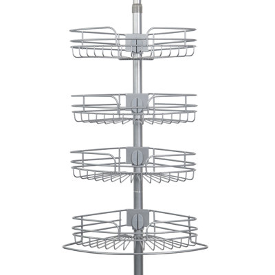 4-Tier Adjustable Metal Shower Caddy