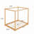 Canopy Platform Bed With Support Legs