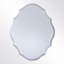 Miroir d'appoint mural biseauté festonné sans cadre-580284903