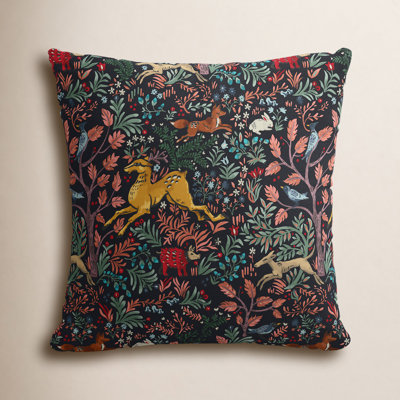 Floral Cotton Pillow Cover