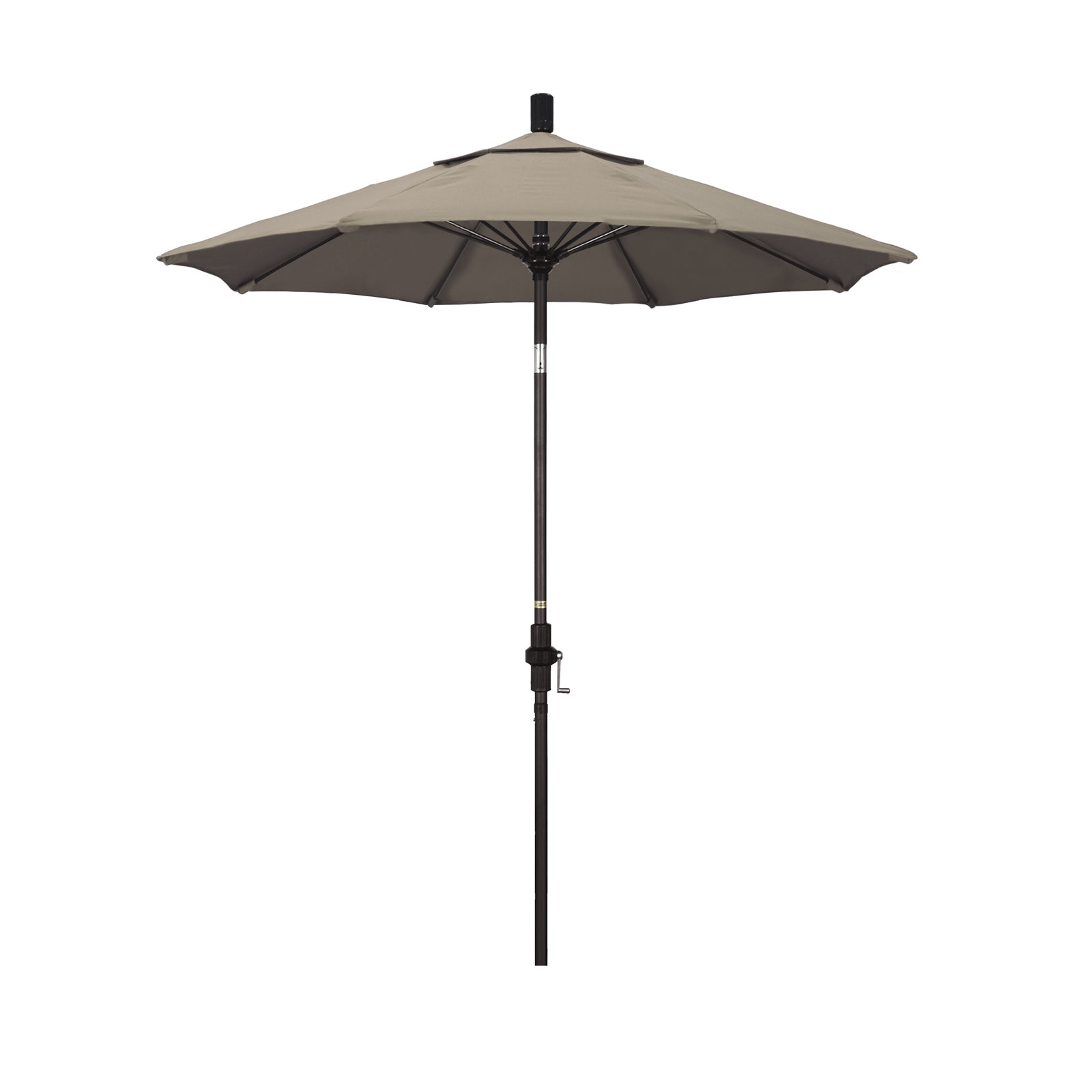 Brent 90'' Sunbrella® Outdoor Umbrella, Taupe, Black 
