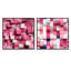 Dahja - Ensemble de 2 collages carrés à formes abstraites-102162438-102162440