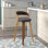 Tabouret pivotant à hauteur de comptoir Vanhoy