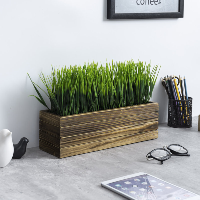 25 cm Artificial Grass in Planter