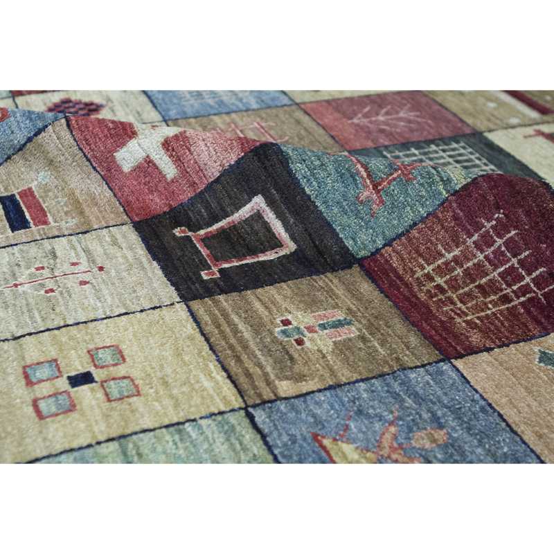 Tapis multicolore de haute qualité noué à la main