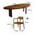 Modern Simple Solid Wood Arc Dining Table Sets-105972967