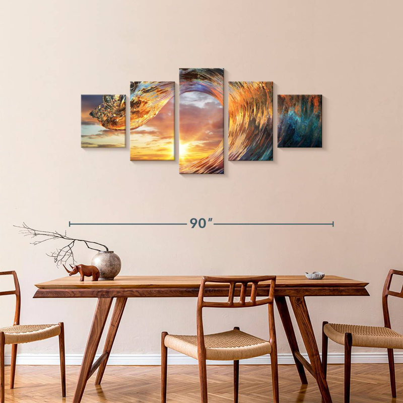 Sunset Wave, 36" H x 80" W