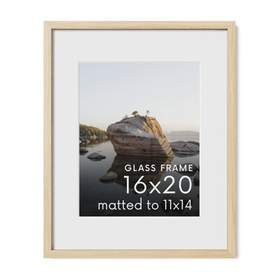 Solid Wood Picture Frame with Glass