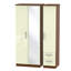 Yvette 3 Door Manufactured Wood Wardrobe-23704772-18860455