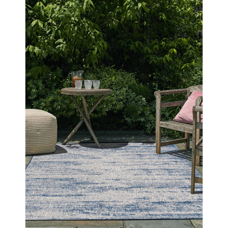Tapis intérieur / extérieur moderne Penson, Rectangle 10 pi x 14 pi 1 po