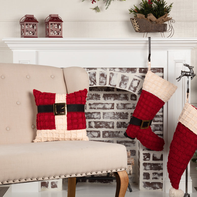 Coussin de couleur père noël Mervela
