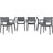 Quadis 6 - Person Patio Dining Set with Rectangular Table-578301013