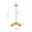 1 - Light Brass Pendant