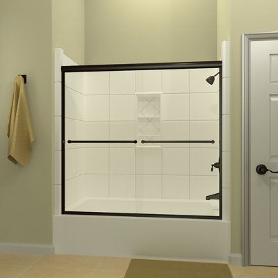 Porte de baignoire sans cadre E 68 "x H 57,38" Ete