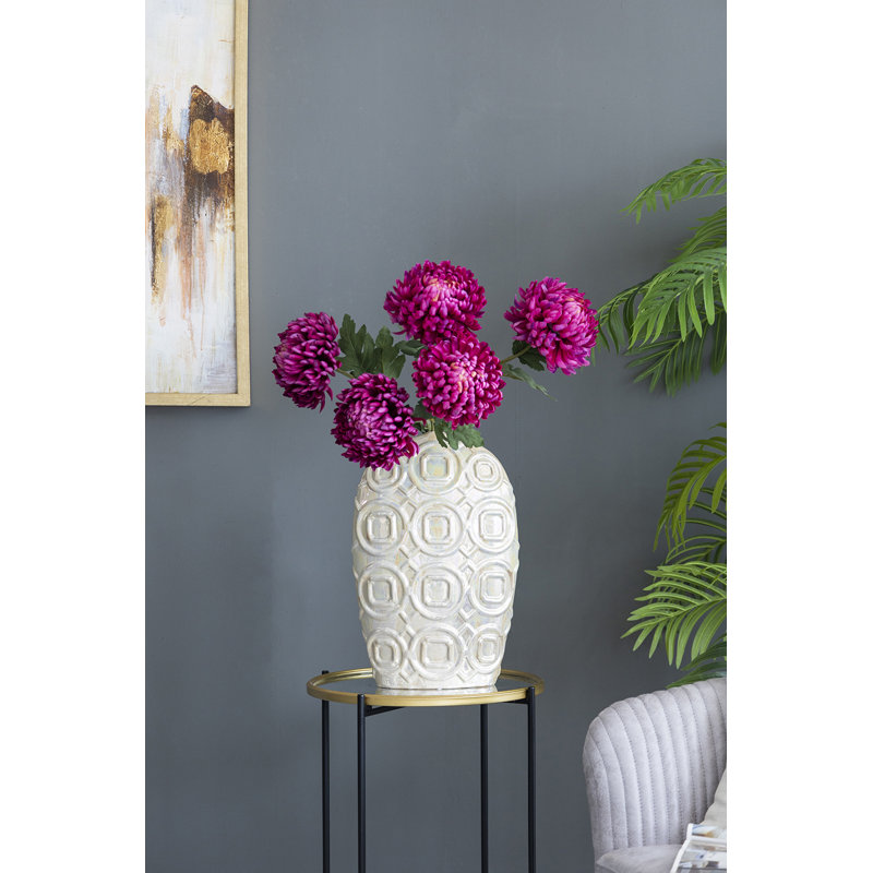 Vase de table en céramique Ralfs, H 15,9 po x l 9,1 po x P 3,7 po