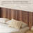 Wood Headboard Queen Size, 64.4" Wide Wooden Queen Headboard Only, Modern Farmhouse Headboards, Wall Mounted Fluted Panel, Wingback Boho Headboards, Walnut-1718973759-1718973744