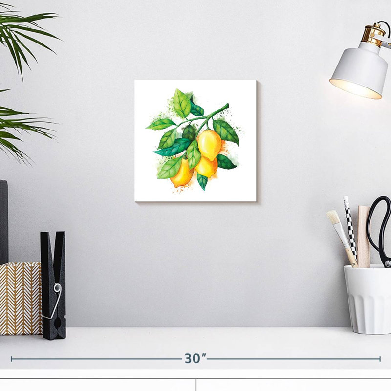 Yarlin - branche de citron, H 10 po x l 10 po