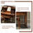 47.24"American-style brown solid wood dressing table, makeup table, desk