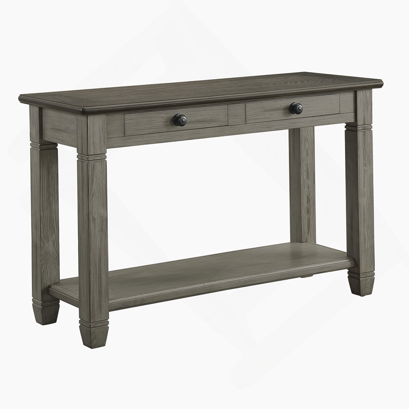 Table basse et canapé gris 1 pièce avec 2 tiroirs