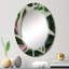 Abstrait éléments vert foncé I - miroir mural moderne-333884436
