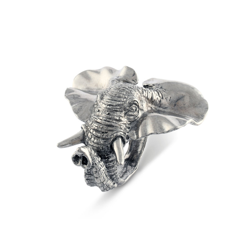 Safari Pewter Elephant Napkin Ring
