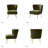 Euclid Velvet Accent Chair With Metal Legs-269662302