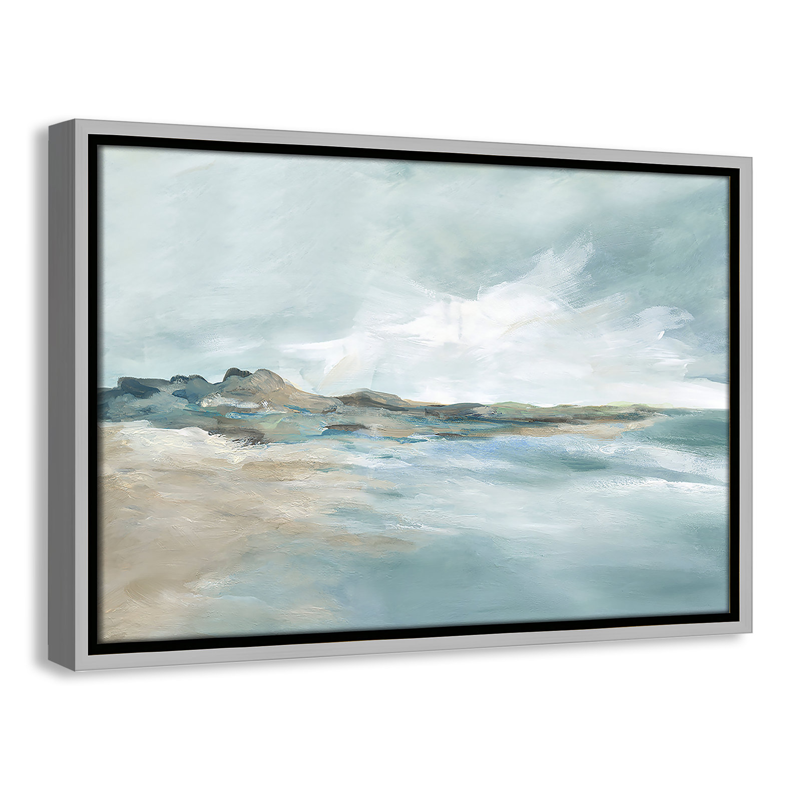 Coralie "Sandpoint" Print by Carol Robinson, 13.5" H x 19.5" W, Silver