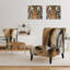 Fauteuil de chambre rembourré Bengal Tiger Eyes - Modern