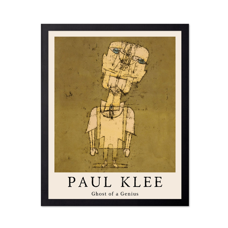 Paul Klee - Ghost of a Genius, Cadre noir, Affiche, H 08 po x l 10 po