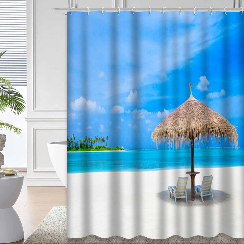 Rideau de douche Beach Beach, L 72 po x l 72 po