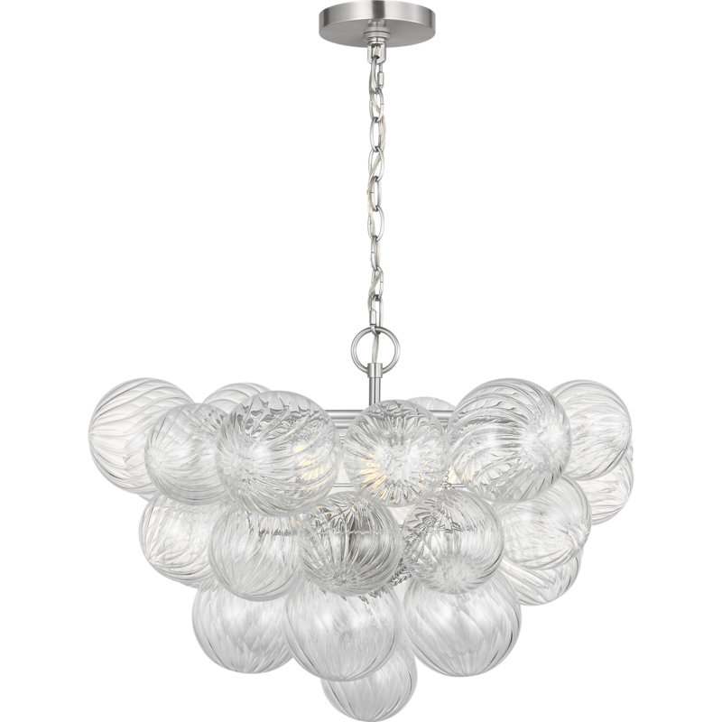 Lustre rond à intensité variable Zia de 23 po de Generation Lighting, 22.83, Nickel brossé