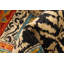 Tapis décoratif en laine de conception unique noué à la main New Age Lahore de style turquoise/Ivoire/noir de conception unique 6 pi 2 po x 9 pi