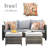 Kaniha Premium All-Weather Wicker 5 - Person Patio Conversation Set with Cushions-1440362626