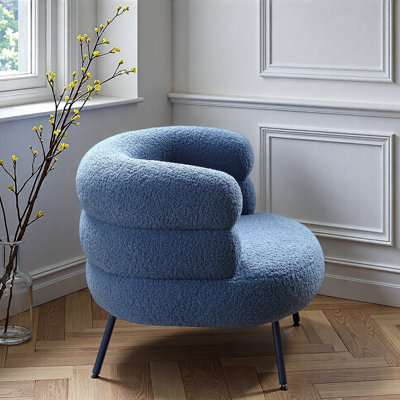 Vintage Lamb Fleece Leisure Chair.