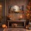 «Raccoon Walking on Log in Autumn Forest», art mural sur toile-1484846798