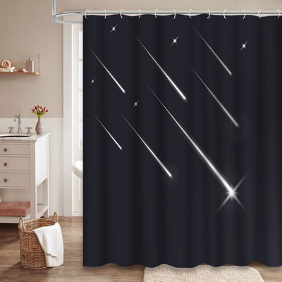 Rideau de douche avec 12 crochets