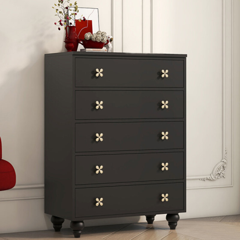 Commode de rangement simple en noir
