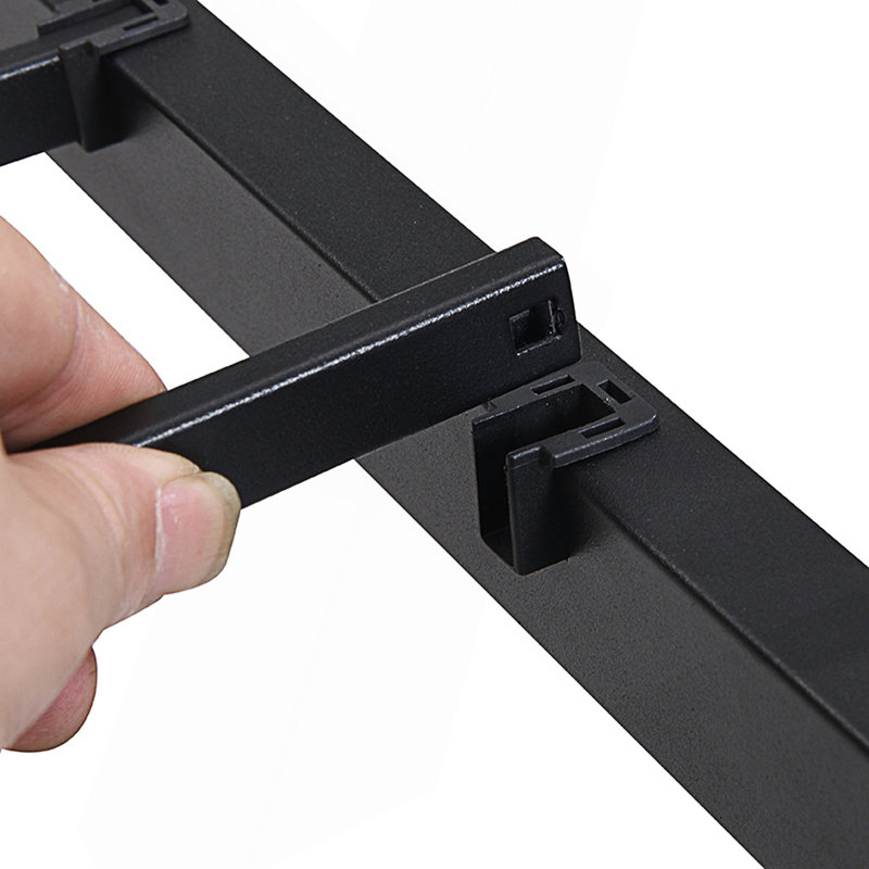 Cadre de grand lit, tête de lit avec station de charge, Noir / brun, Grand lit