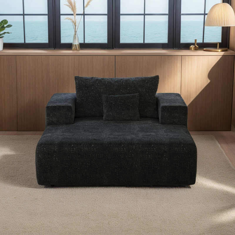 Méridienne 55 po Chenille, Chenille noire
