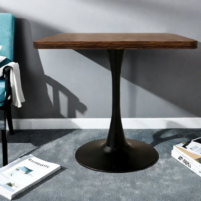 Table de salle à manger en MDF noyer pour les petites cuisines
