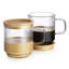 Ensemble de 2 tasses à café avec couvercle en bois Barista